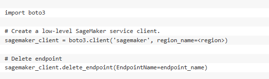 Delete your GPU DeekSeek-R1 endpoint: