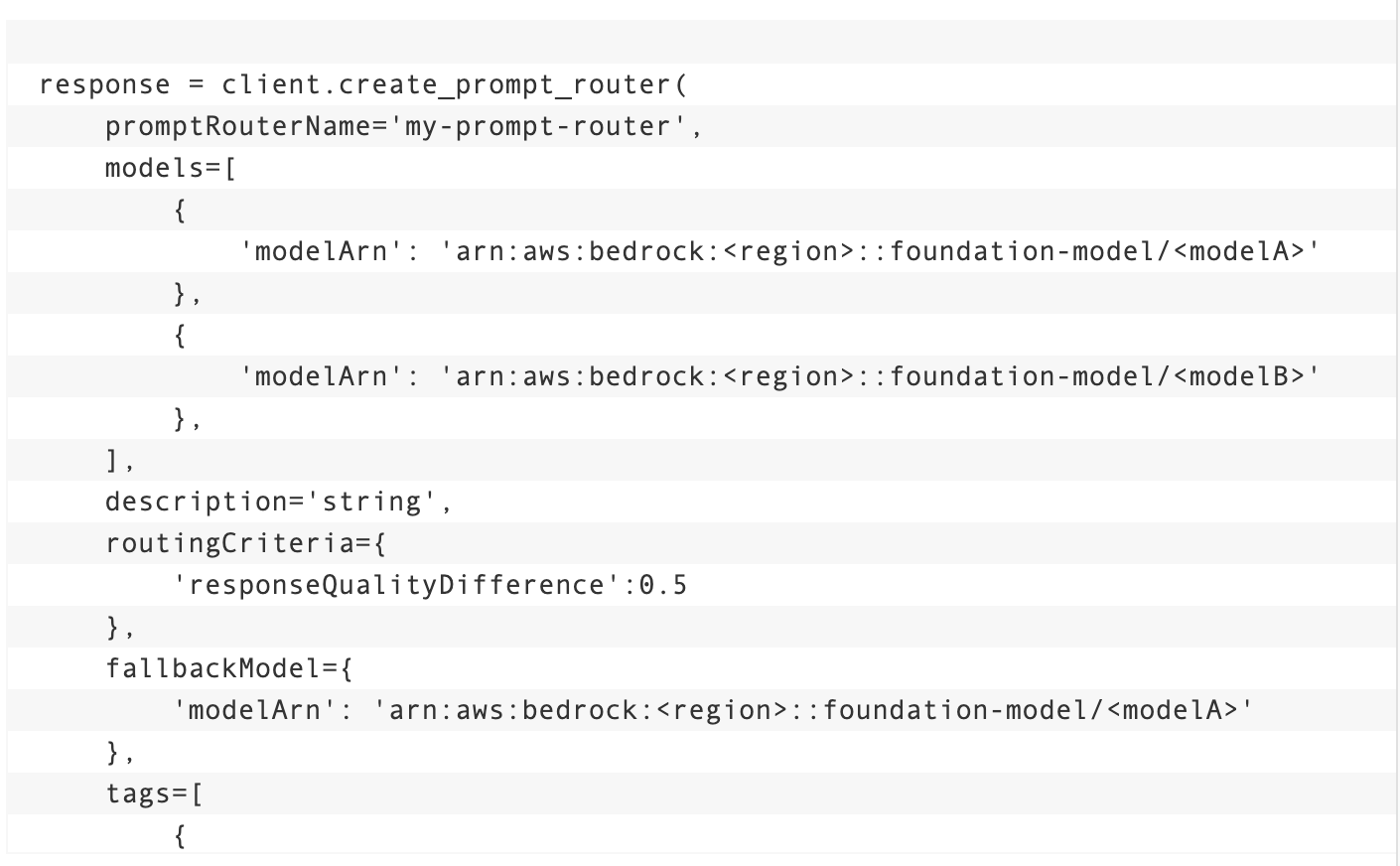 Amazon Bedrock Intelligent Prompt Routing