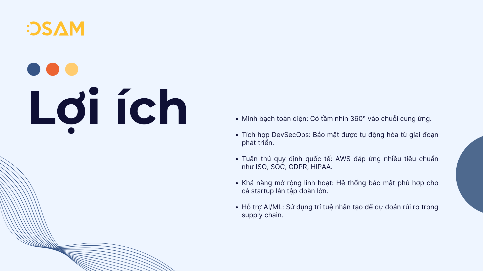 Lợi ích khi sử dụng AWS cho Supply Chain Security 