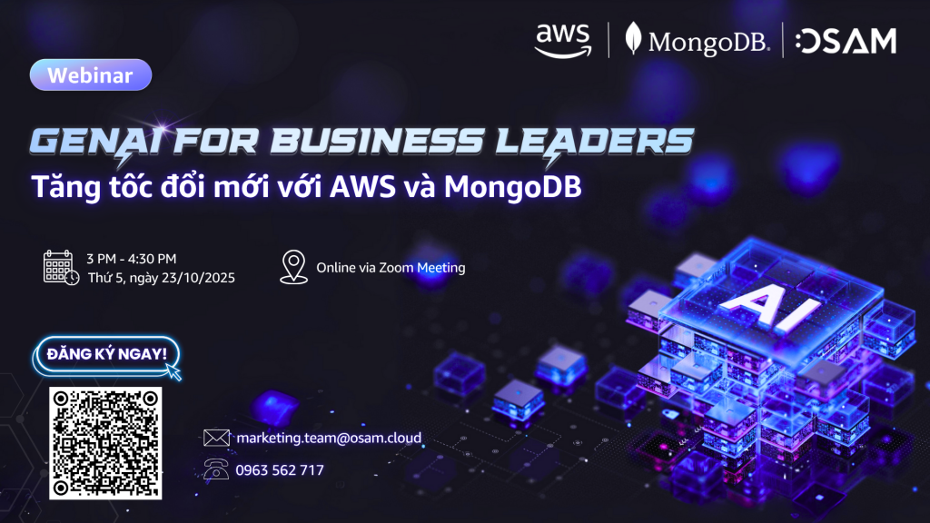 Webinar GenAI for Business Leaders: Tăng tốc đổi mới với AWS & MongoDB